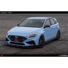 Hyundai i30 N (2020- ) lišty pod prahy ABS, ČERNÝ LESK